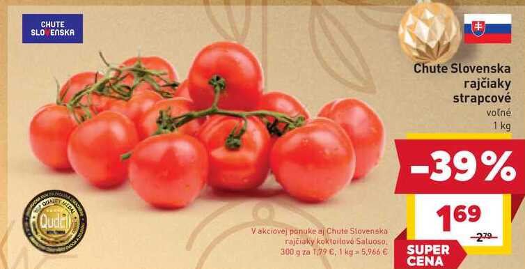 Chute Slovenska rajčiaky kokteilové Saluoso 300 g
