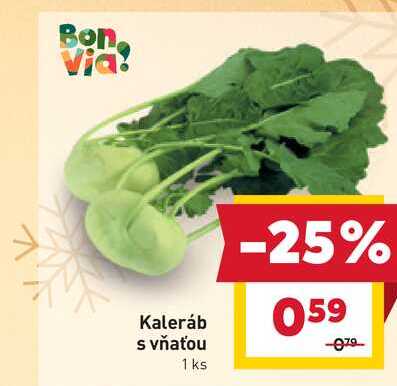 Kaleráb s vňaťou 1 ks 