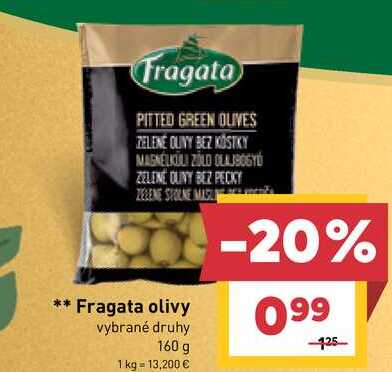 Fragata olivy vybrané druhy 160 g 