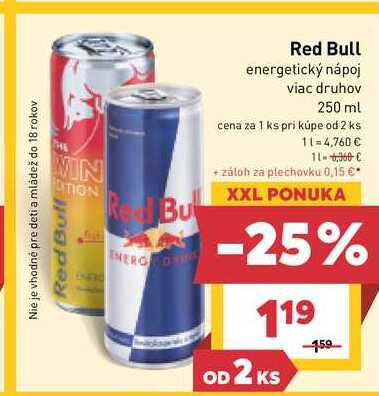 Red Bull 250 ml energy drink
