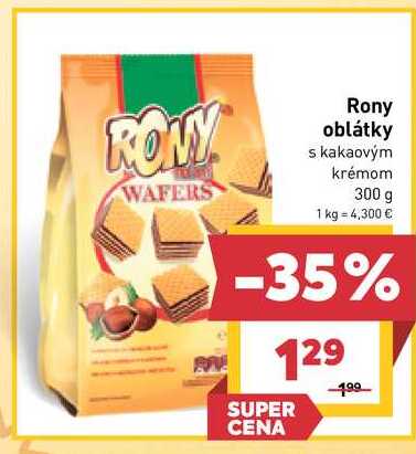 Rony oblátky s kakaovým krémom 300 g