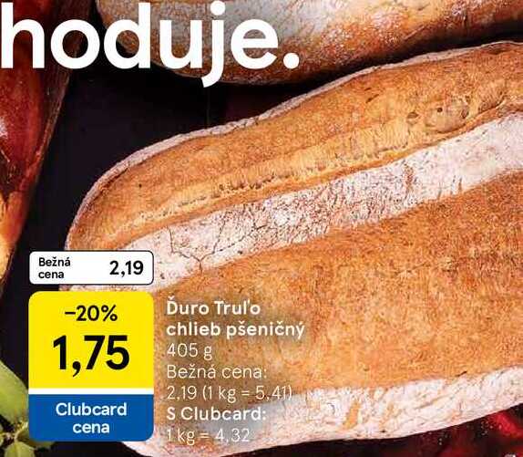 Duro Trul'o chlieb pšeničný 405g