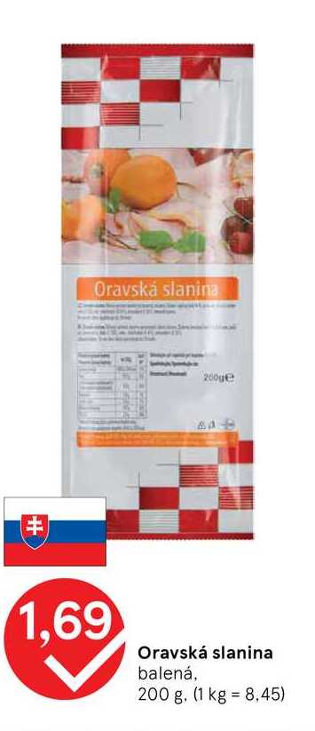 Oravská slanina 200g