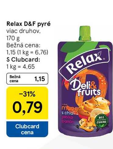 Relax D&F pyré viac druhov 170 g
