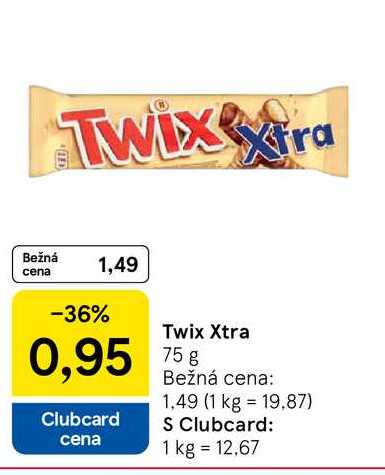 Twix Xtra 75g