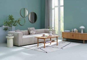 Rohový s ležadlom, pravý: pohovka SKEJBY