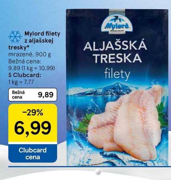 Mylord filety z aljašskej tresky mrazené, 900 g