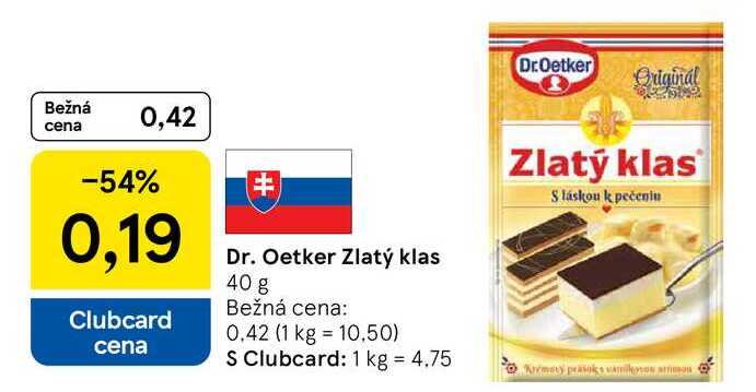 Dr. Oetker Zlatý klas 40 g