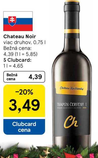Chateau Noir viac druhov, 0.75 l