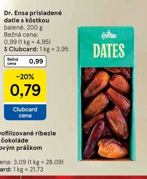 Dr. Ensa prisladené datle s kôstkou balené, 200 g 