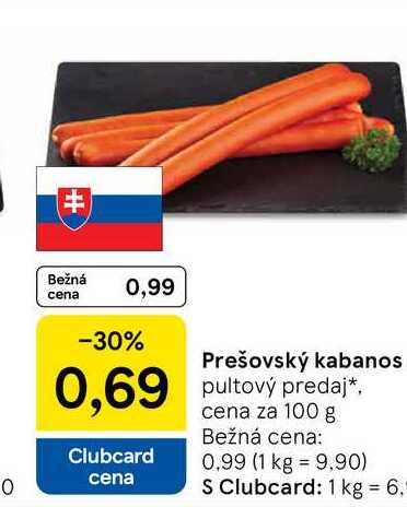 Prešovský kabanos 100g