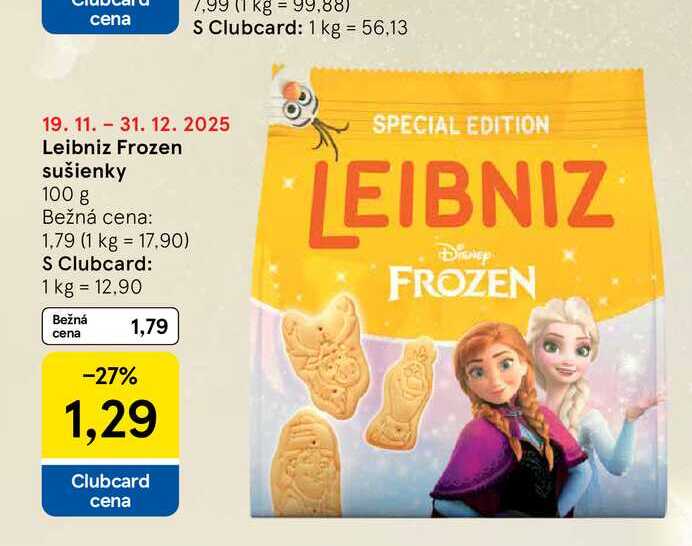 Leibniz Frozen sušienky 100 g
