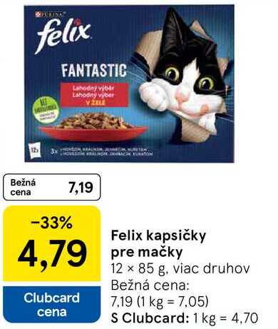 Felix kapsičky pre mačky 12 × 85 g