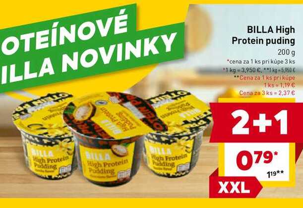 BILLA High Protein puding 200 g