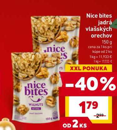 Nice bites jadrá vlašských orechov 150 g