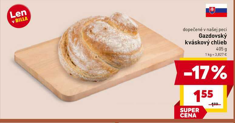 Gazdovský kváskový chlieb 405 g