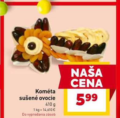 Kométa sušené ovocie 410 g