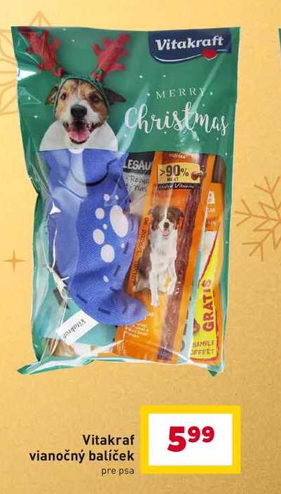 Vitakraf vianočný balíček pre psa 