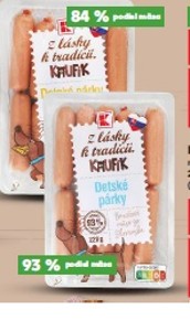 Z lásky k tradícii Kaufík Detské párky