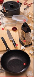 Go Cook štvorstranné strúhadlo so zásobníkom*