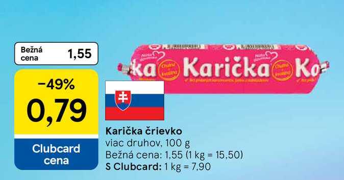 Karička črievko viac druhov, 100 g 