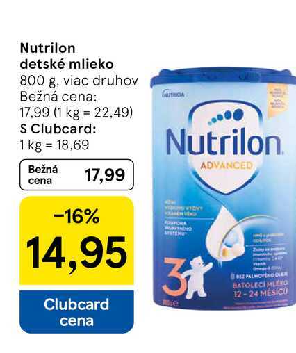 Nutrilon detské mlieko 800 g