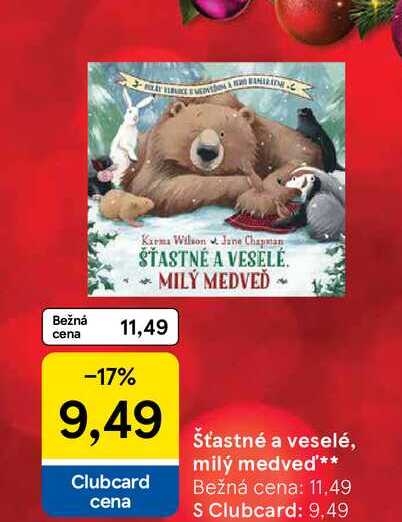 Šťastné a veselé, milý medved 