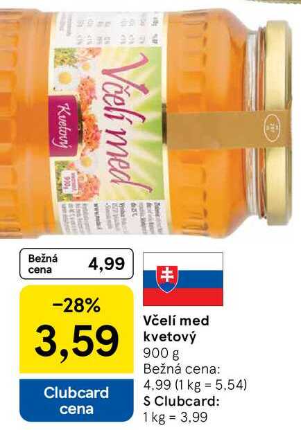 Včelí med kvetový 900 g 