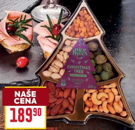 Nice bites směs ořechů, stromeček 270g