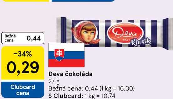 Deva čokoláda 27 g
