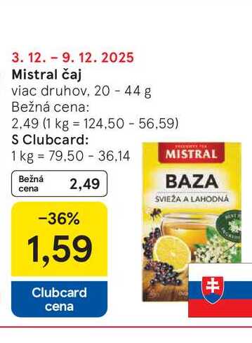 Mistral čaj viac druhov, 20 - 44 g