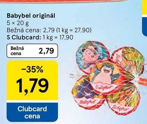 Babybel originál 5 x 20 g 