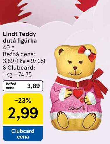 Lindt Teddy dutá figúrka 40 g 