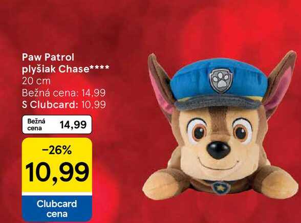 Paw Patrol plyšiak Chase 20 cm 