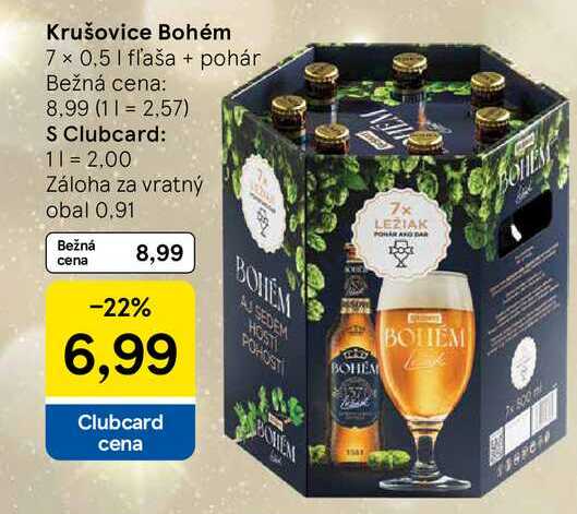 Krušovice Bohém 7 x 0,5l