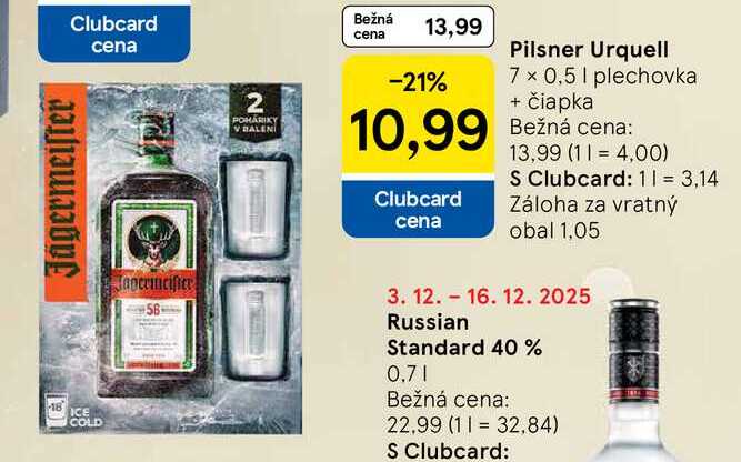 Jägermeister 35 % 0.7l + 2 poháre 