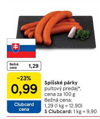 Spišské párky 100 g
