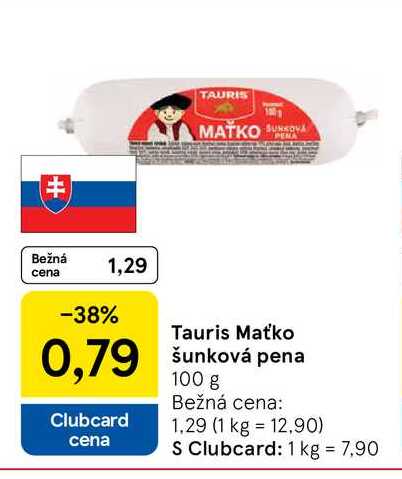Tauris Maťko šunková pena 100g