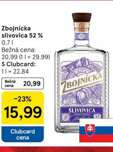 Zbojnícka slivovica 52% 0,7l