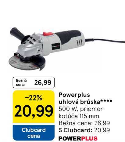 Powerplus uhlová brúska 500 W, priemer kotúča 115 mm 