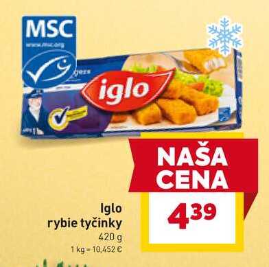 Iglo rybie tyčinky 420 g