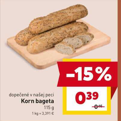 Korn bageta 115 g 