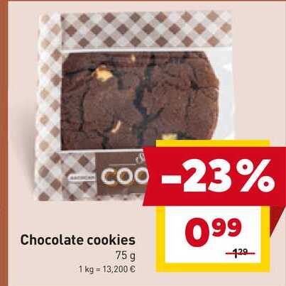 Chocolate cookies 75 g