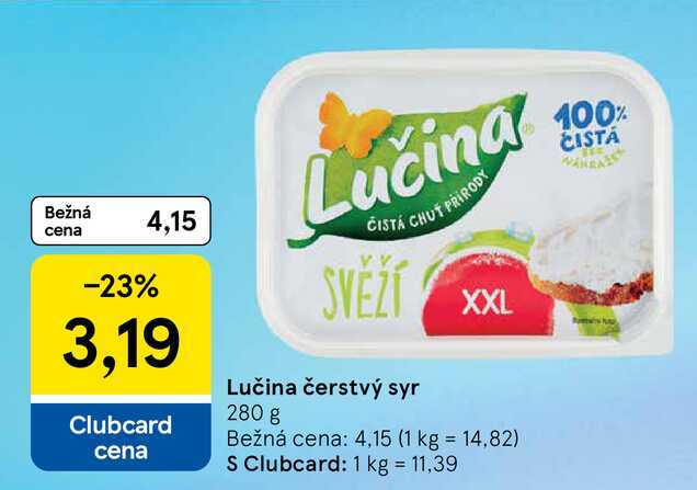 Lučina čerstvý syr 280 g
