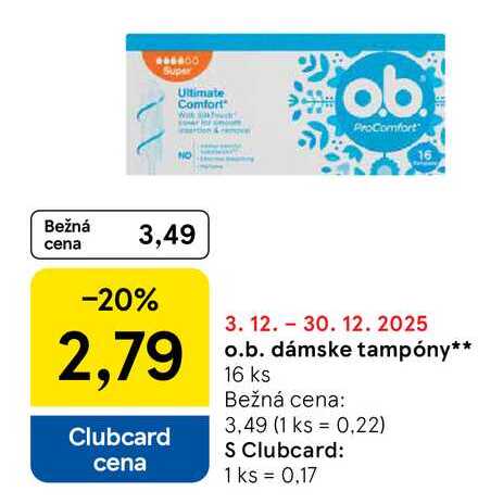 O.b. ProComfort 16 ks