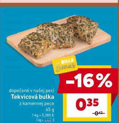 Tekvicová bulka z kamennej pece 65 g 