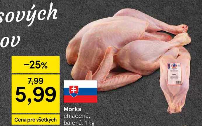 Morka chladená balená 1 kg 