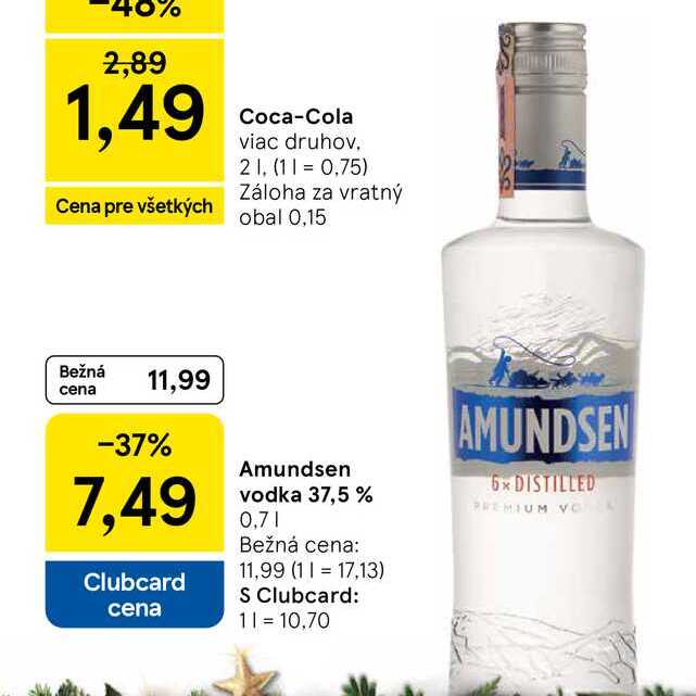 Amundsen vodka 37,5 % 0,7l