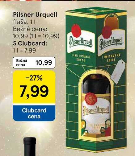 Pilsner Urquell fľaša, 1l