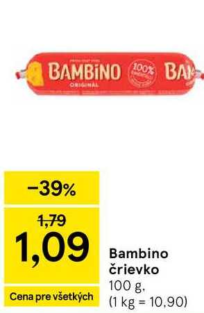 Bambino črievko 100 g